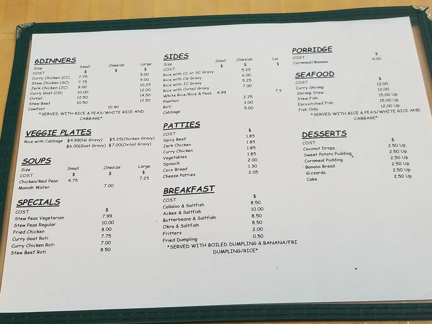 Menu 6