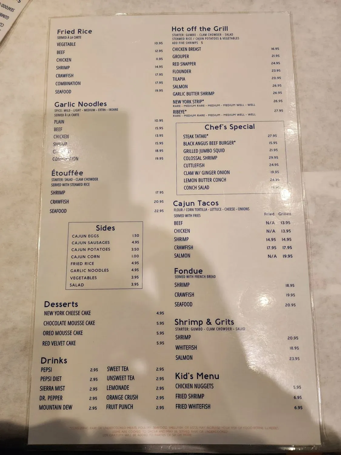 Menu 5