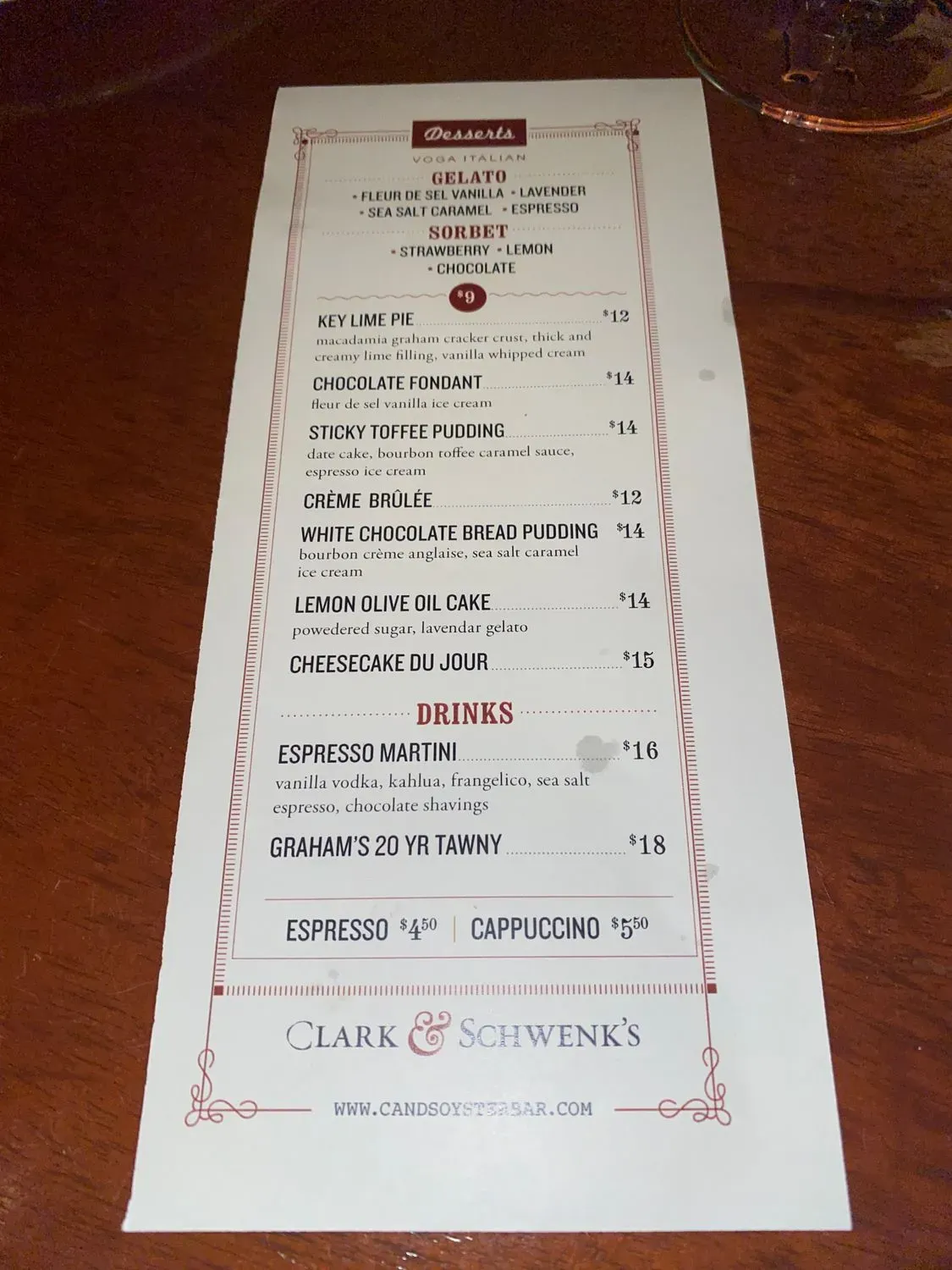 Menu 5