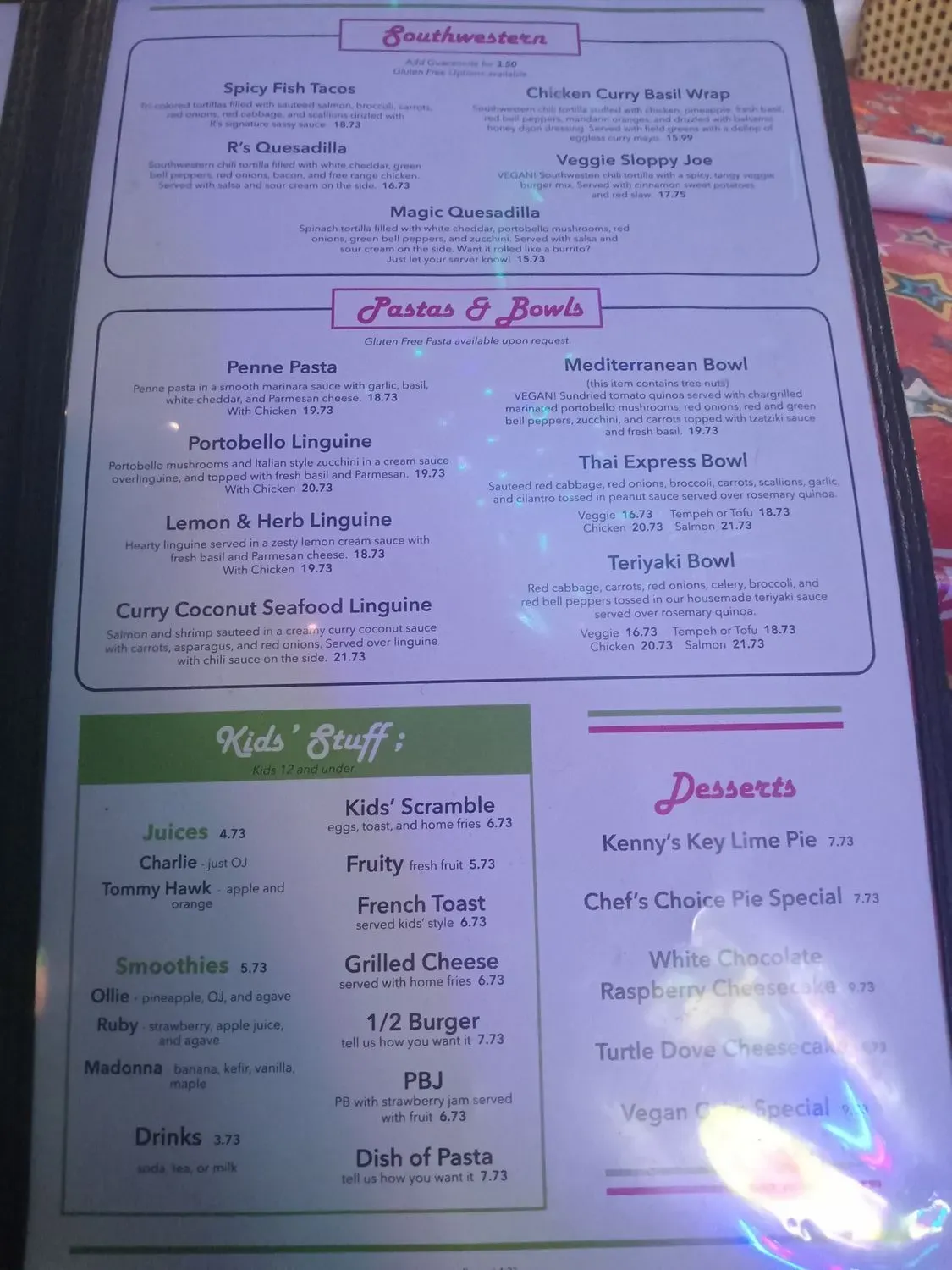 Menu 5