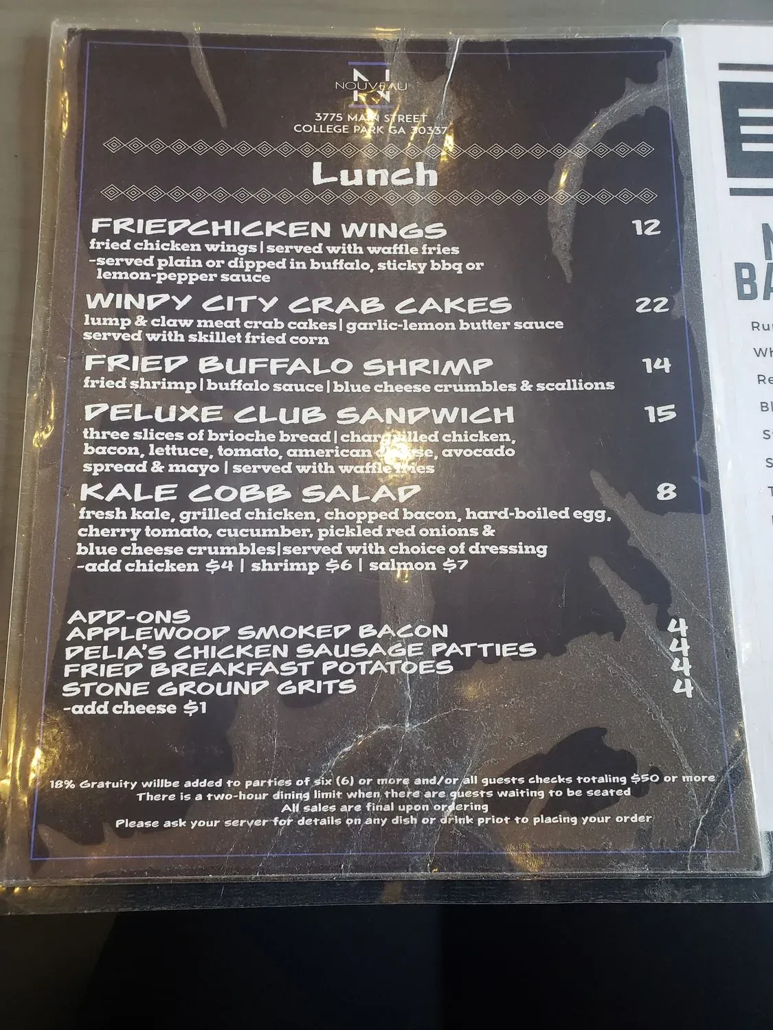 Menu 5