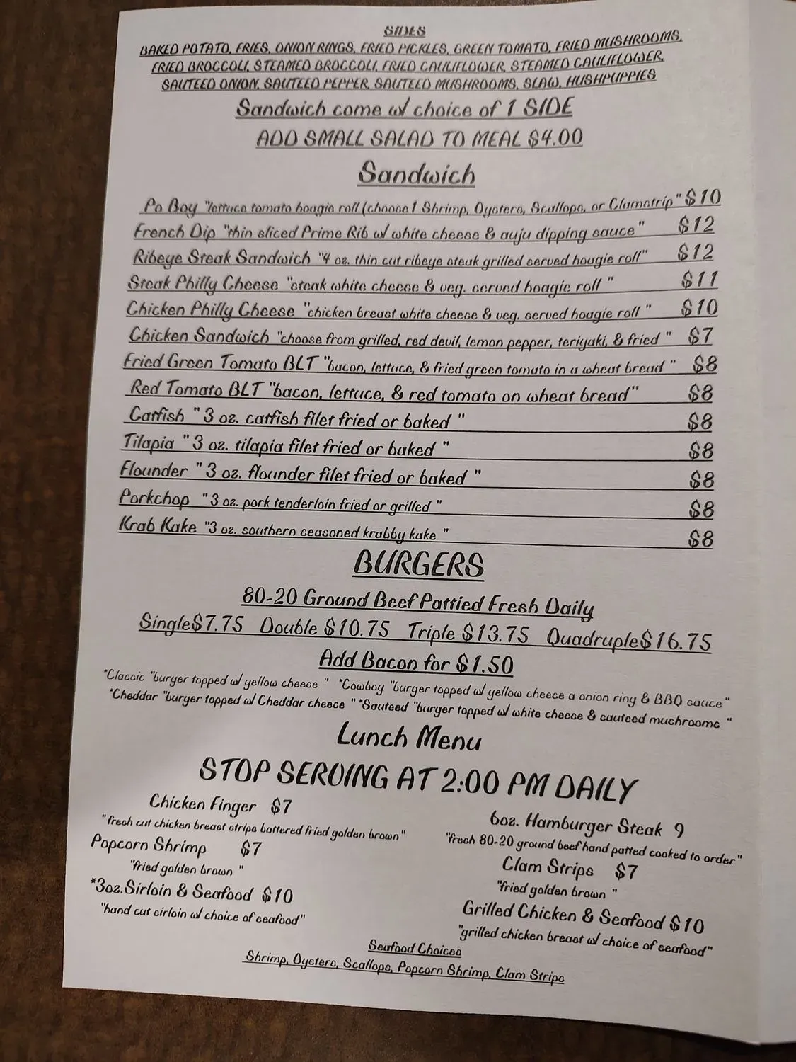 Jimmy's Steak and Seafood Menu - Updated October 2025