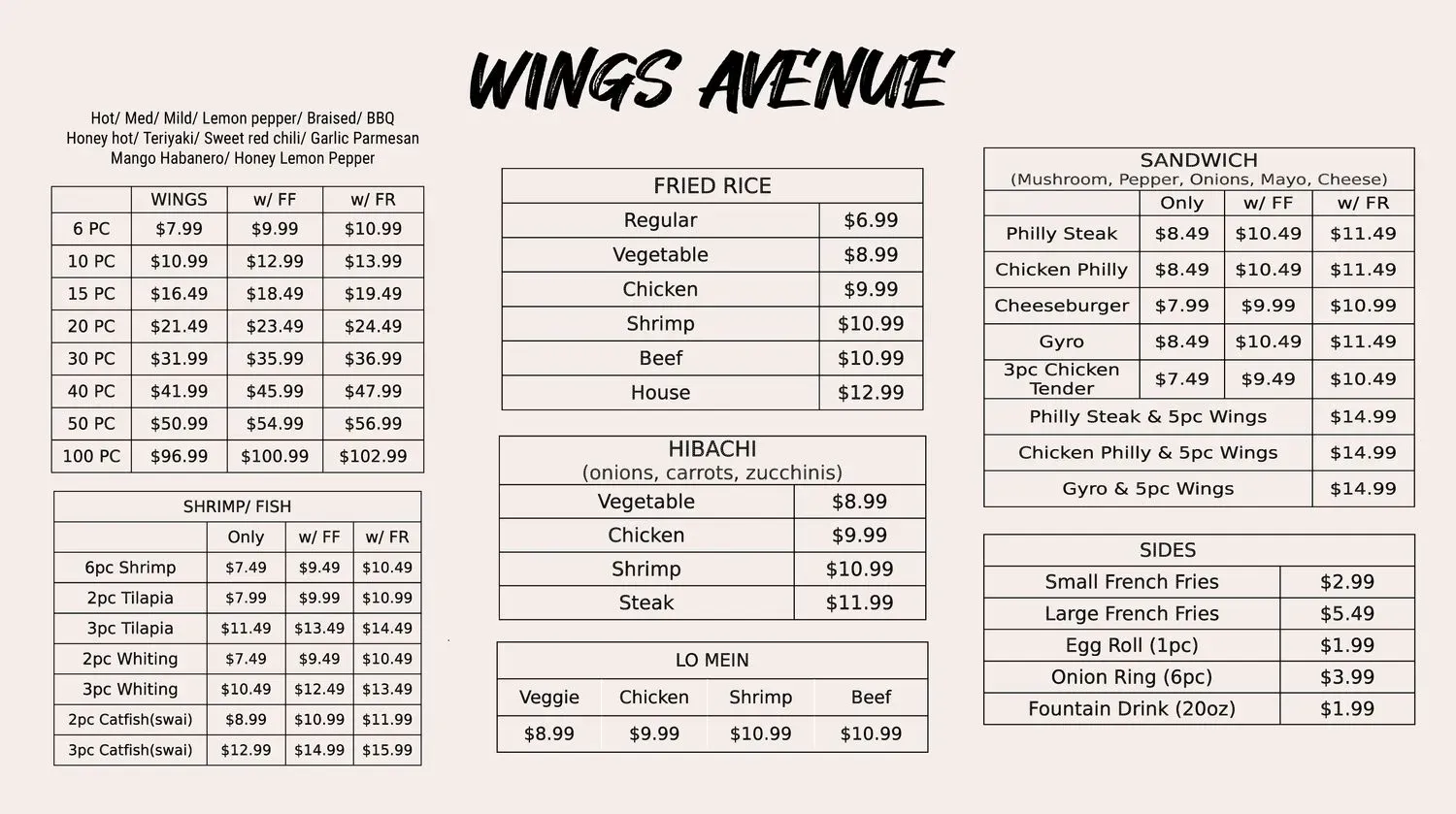 Menu 1