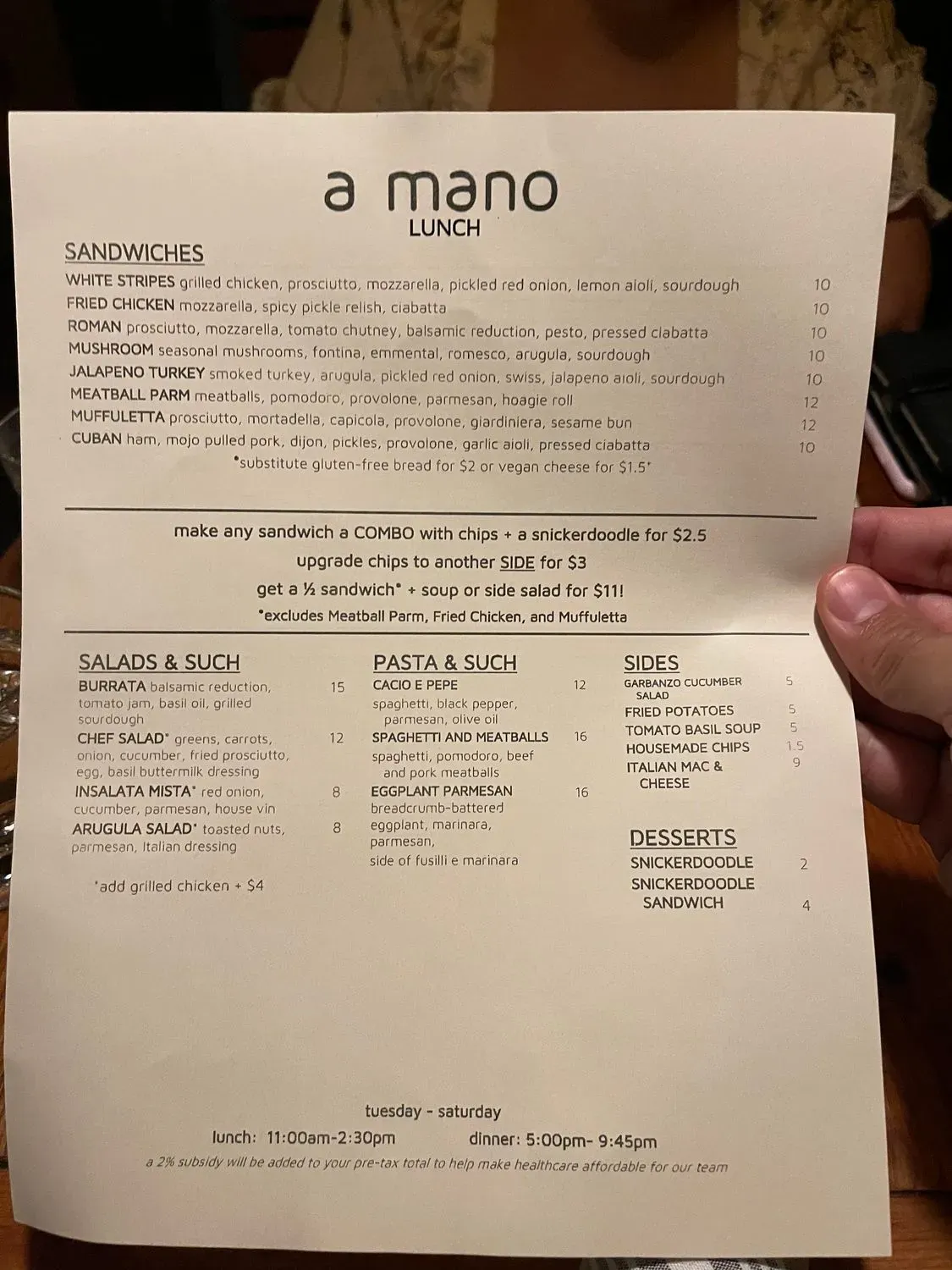 Menu 2