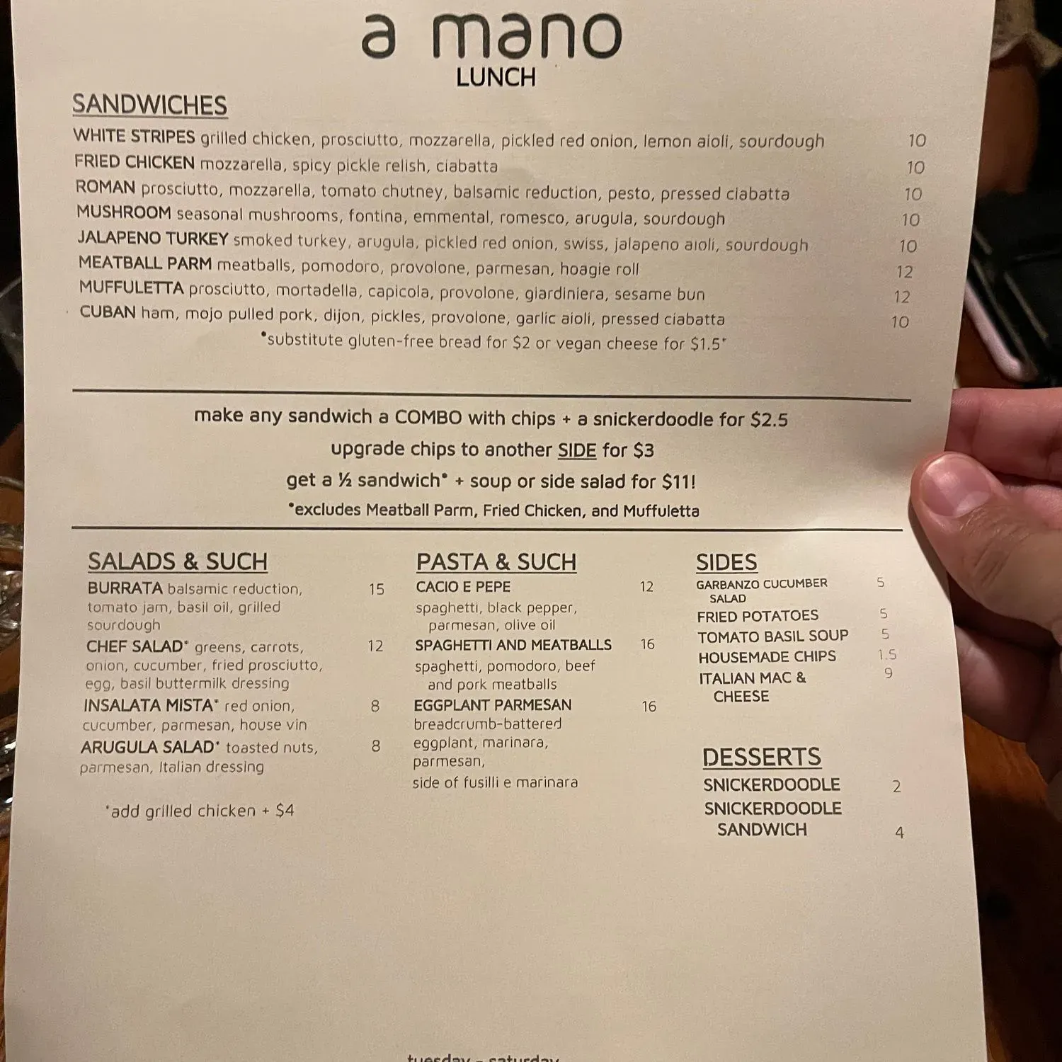 Menu 2