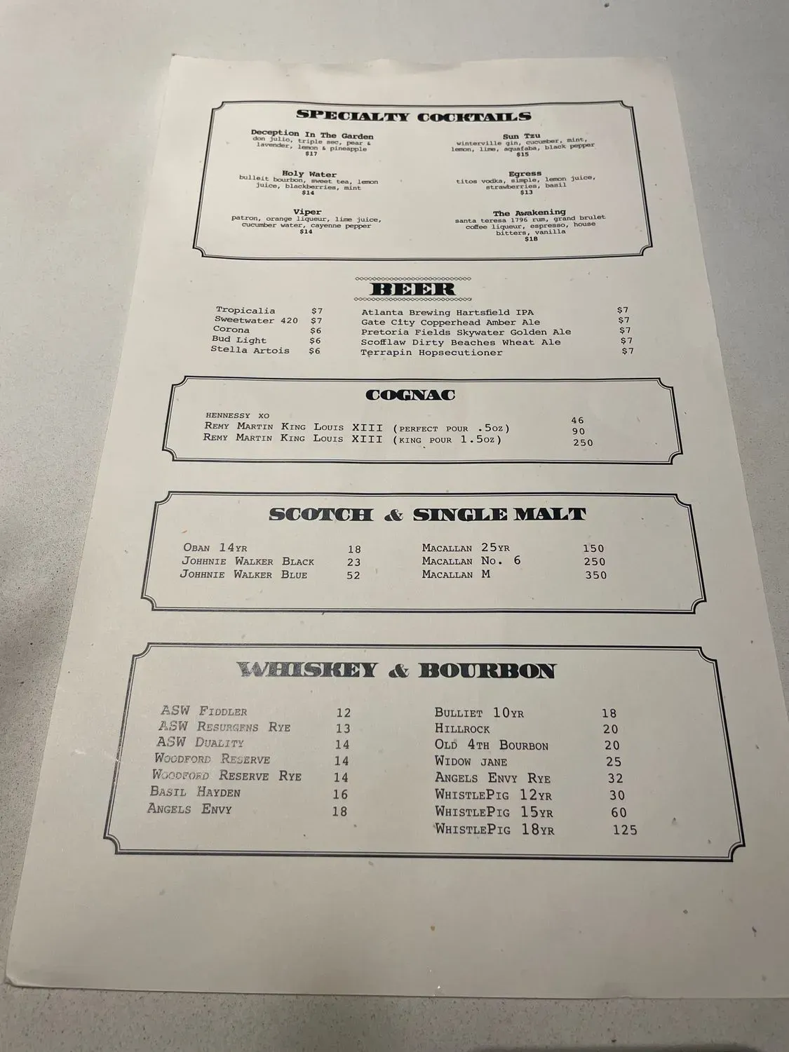 Menu 5