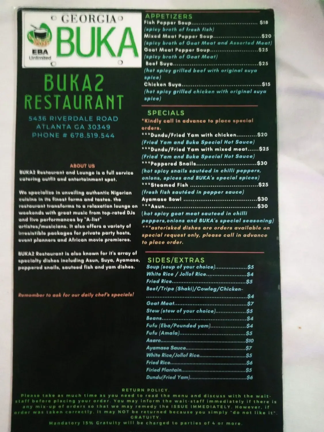 Menu 1