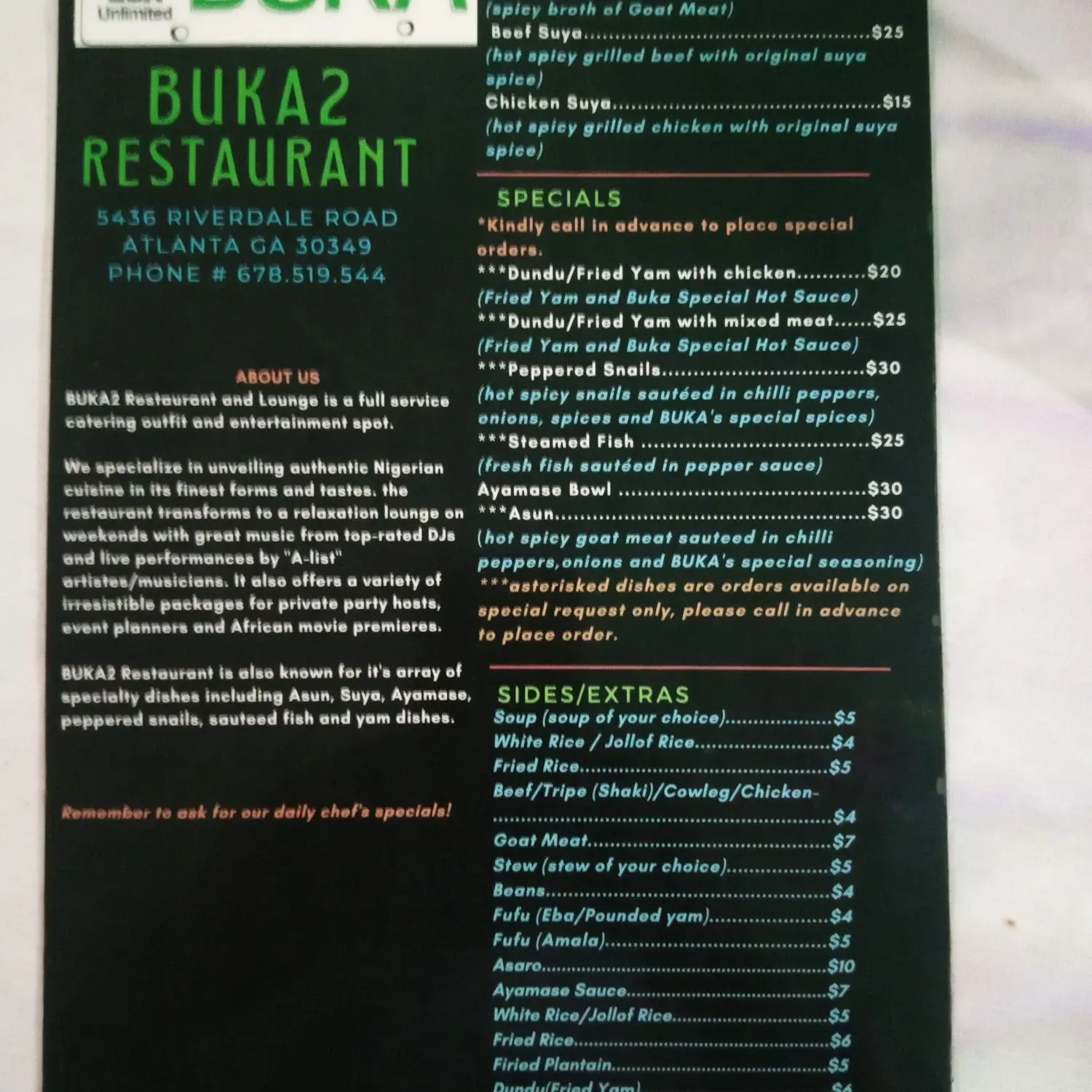 Menu 1