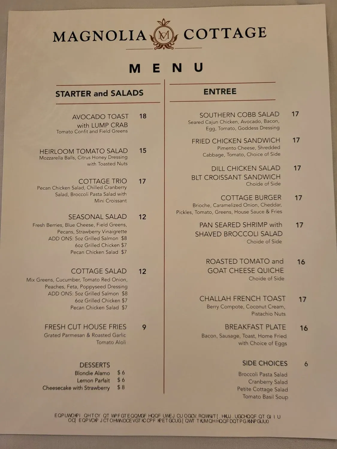 Menu 2