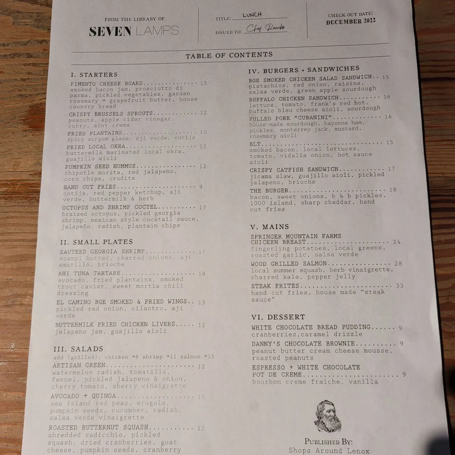 Menu 2