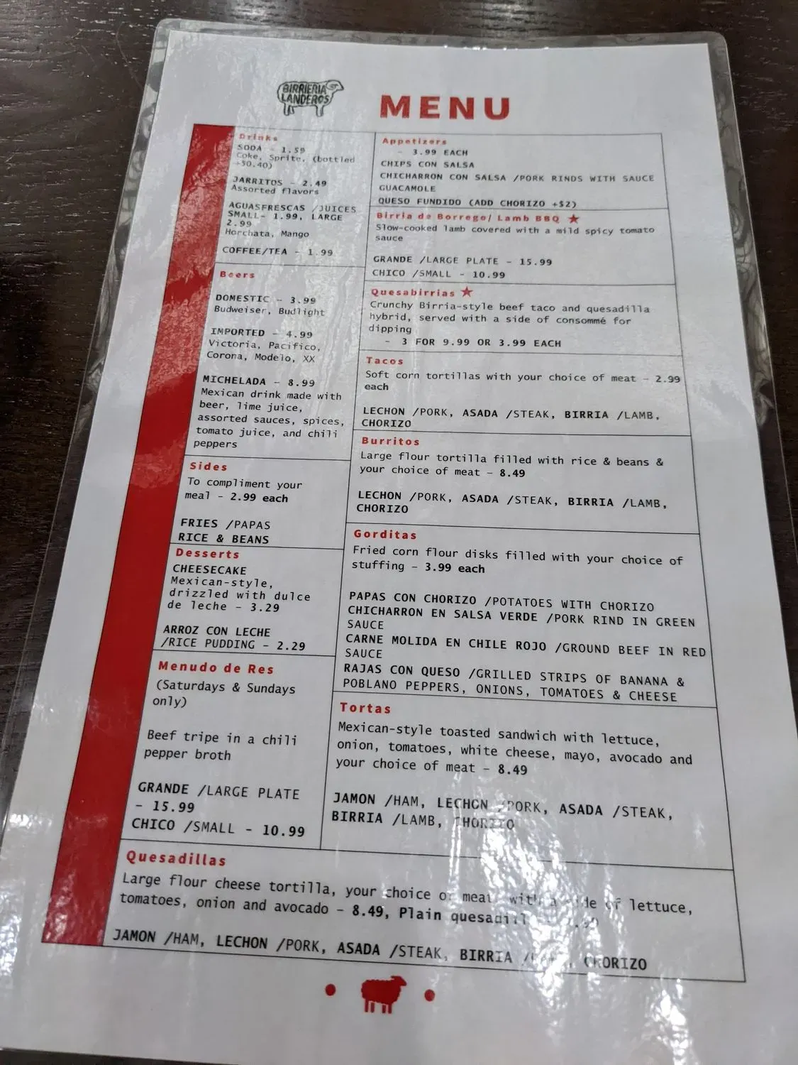 Menu 2