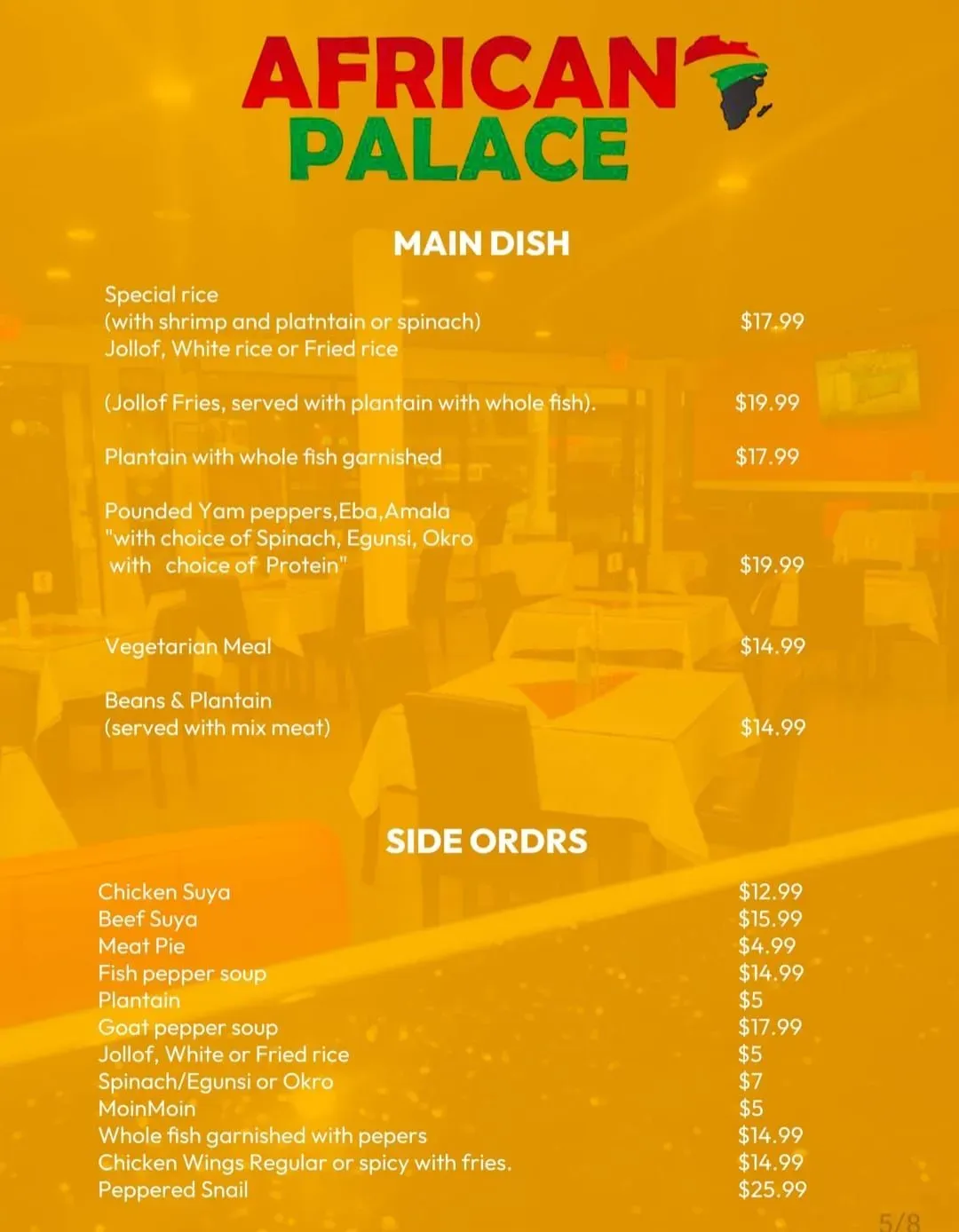 Menu 5