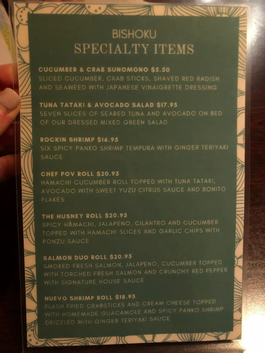 Menu 6