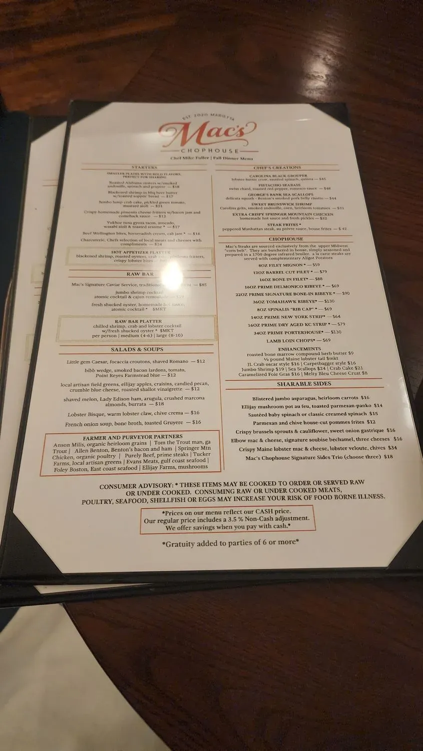 Menu 5