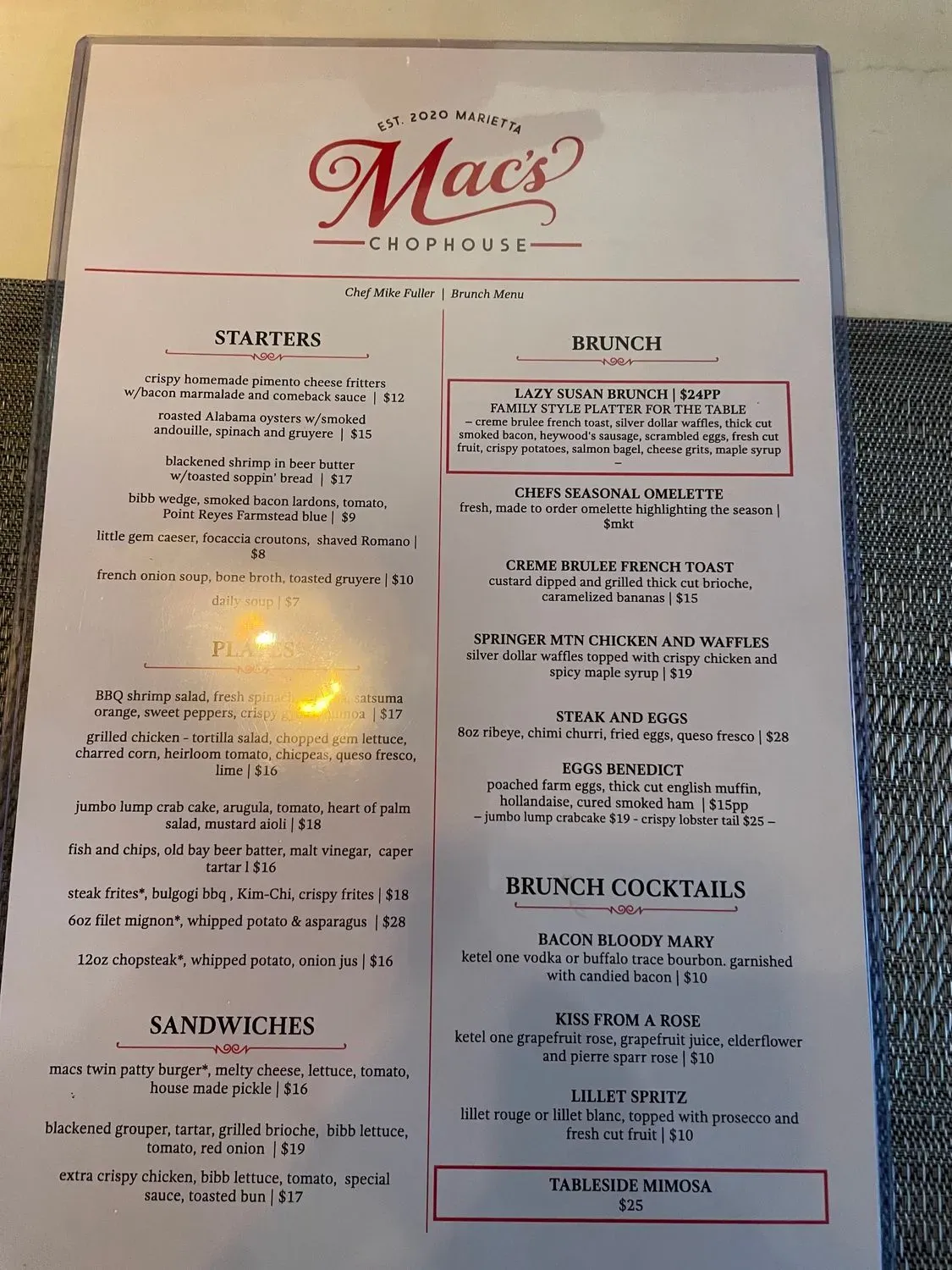 Menu 6