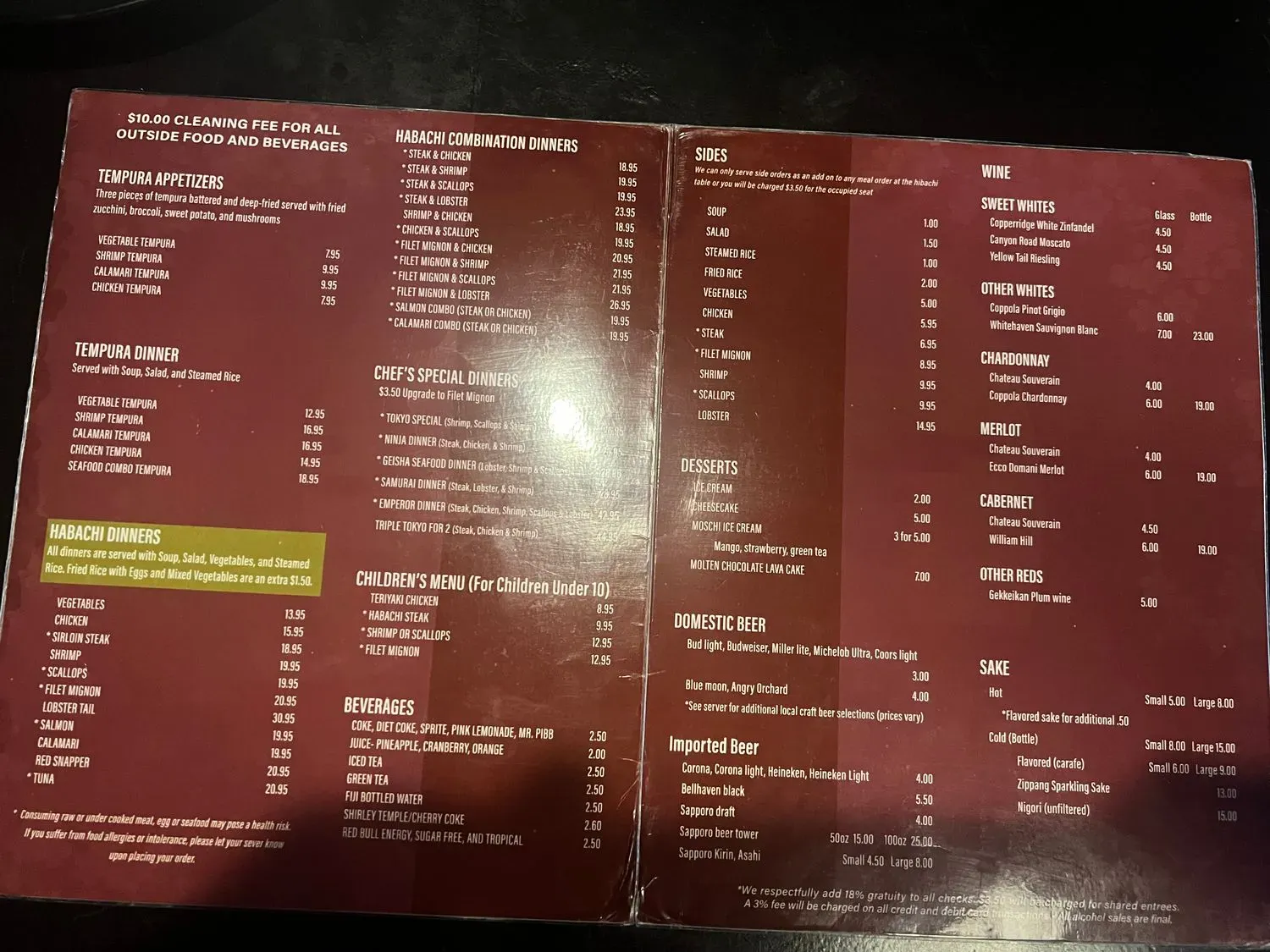 Menu 6