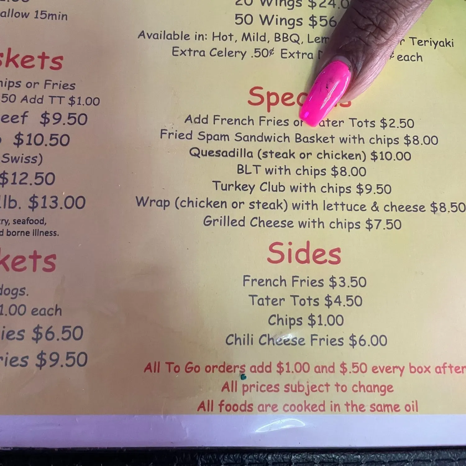 Menu 1