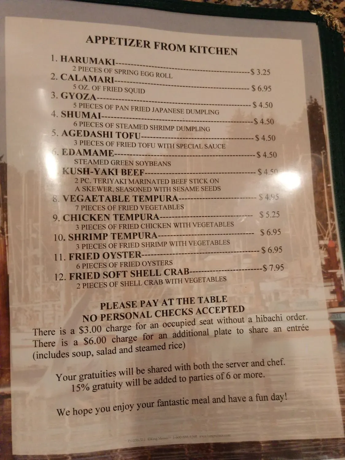 Menu 2