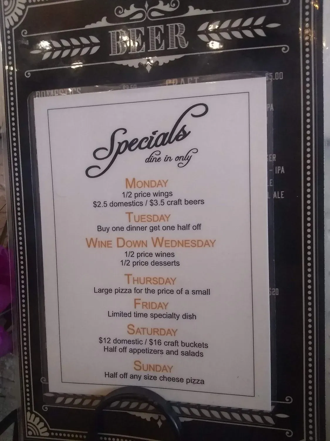 Menu 5