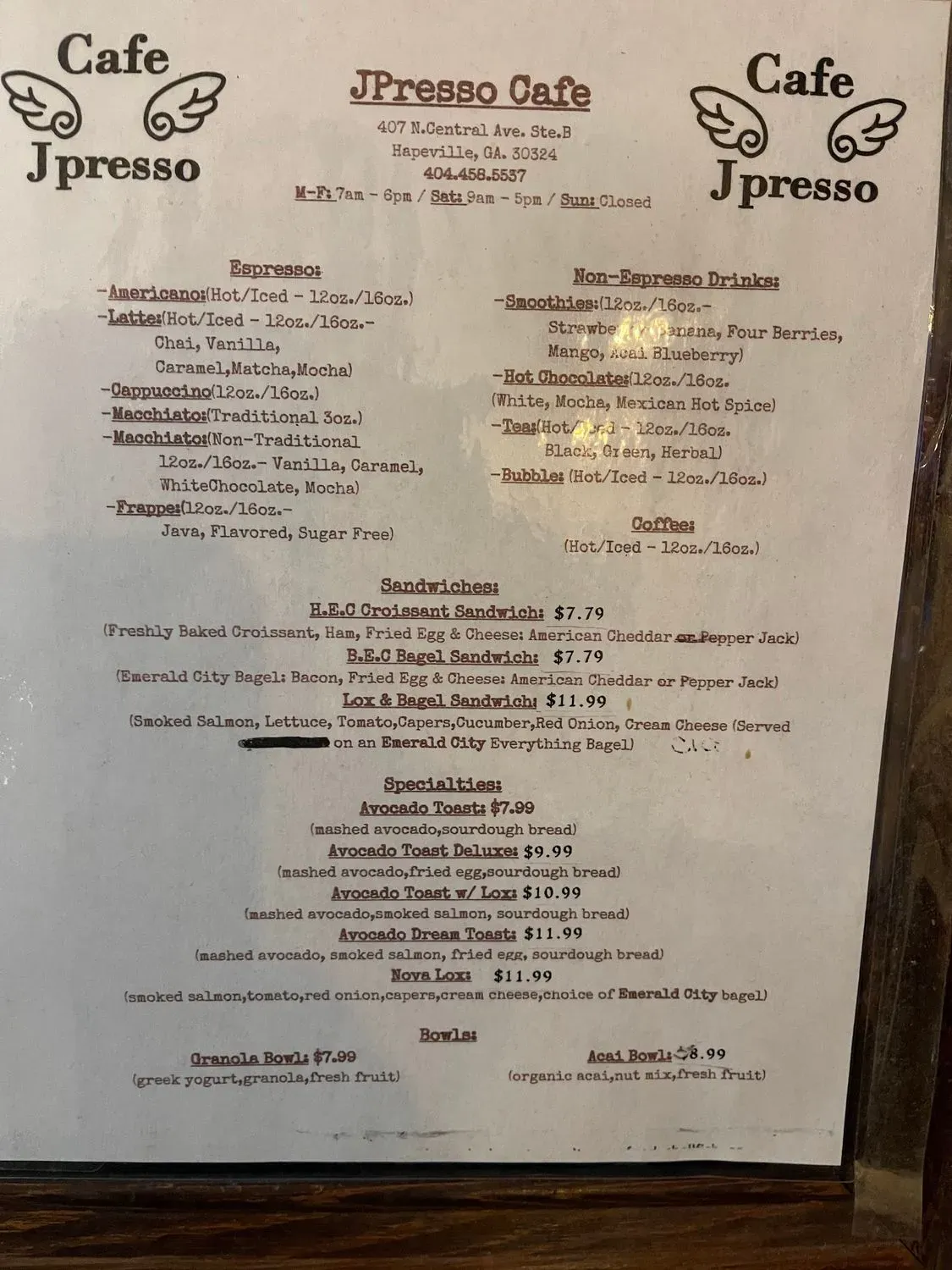 Menu 4