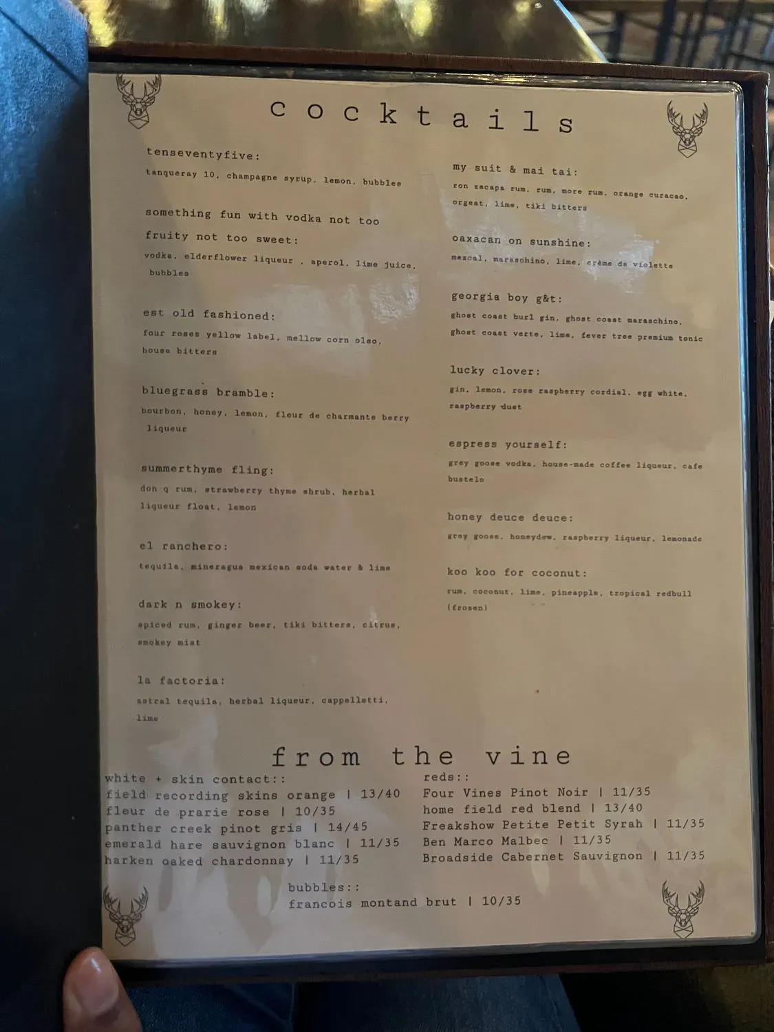 Menu 5