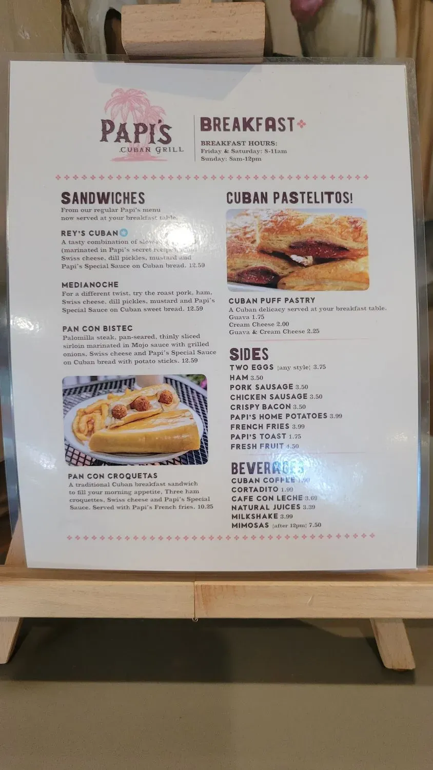 Papi's Cuban & Caribbean Grill Menu - Updated November 2025