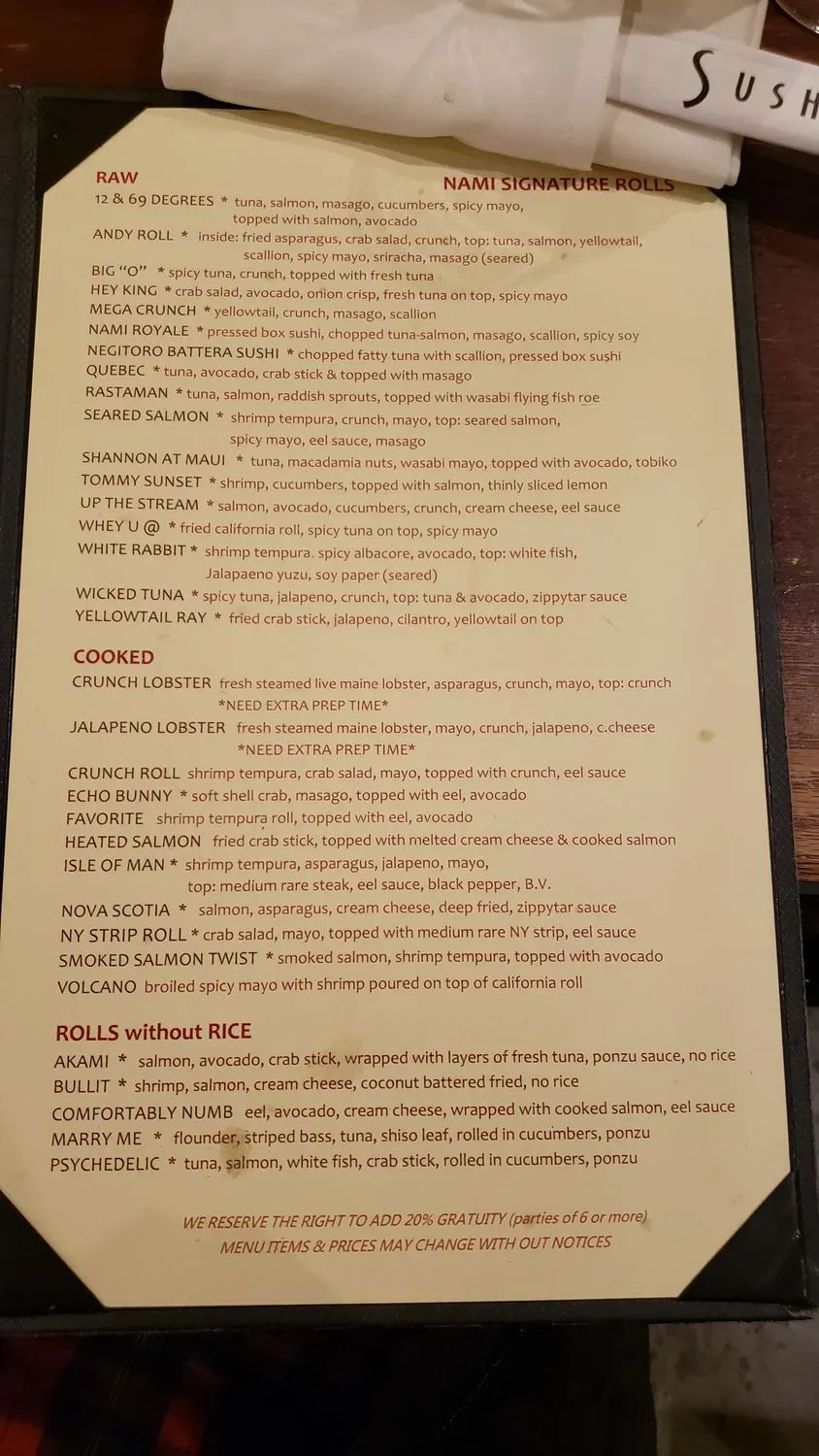 Menu 2