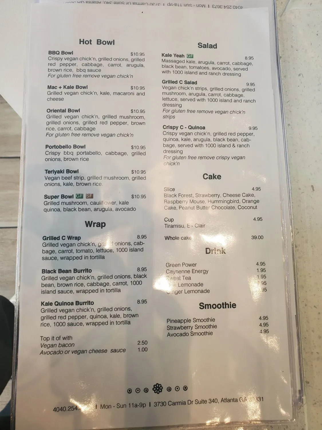 Menu 1