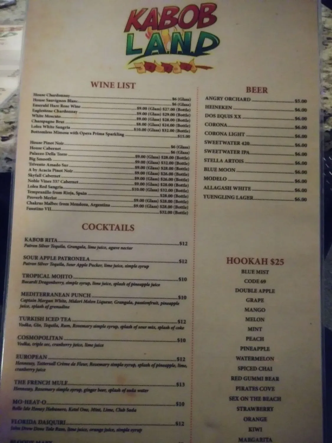 Menu 6