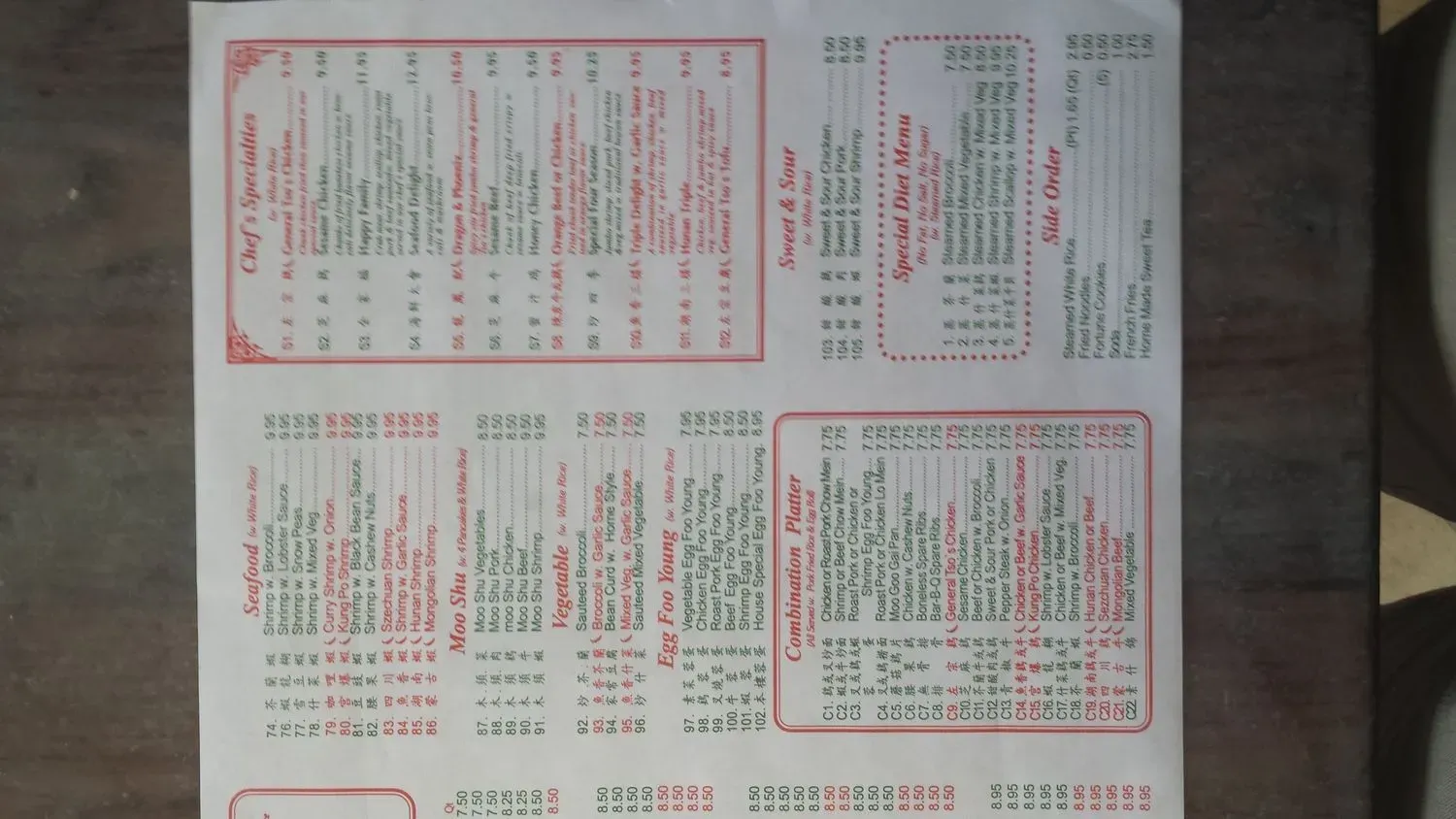 Menu 1