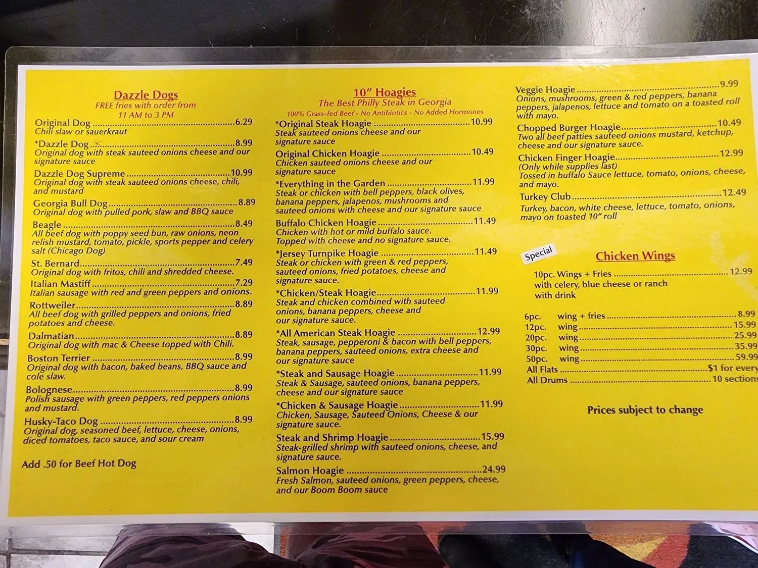 Menu 2