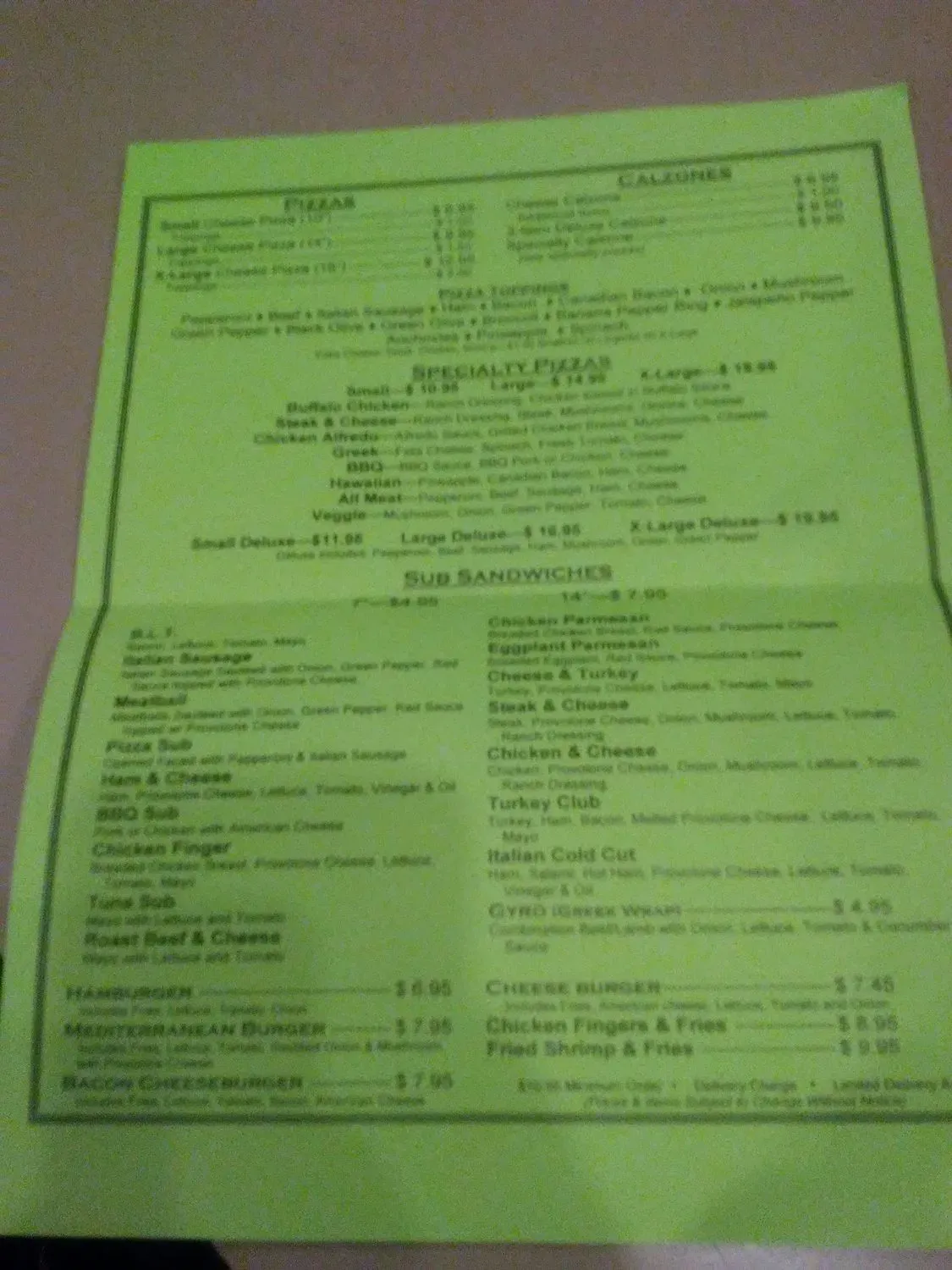 Menu 5