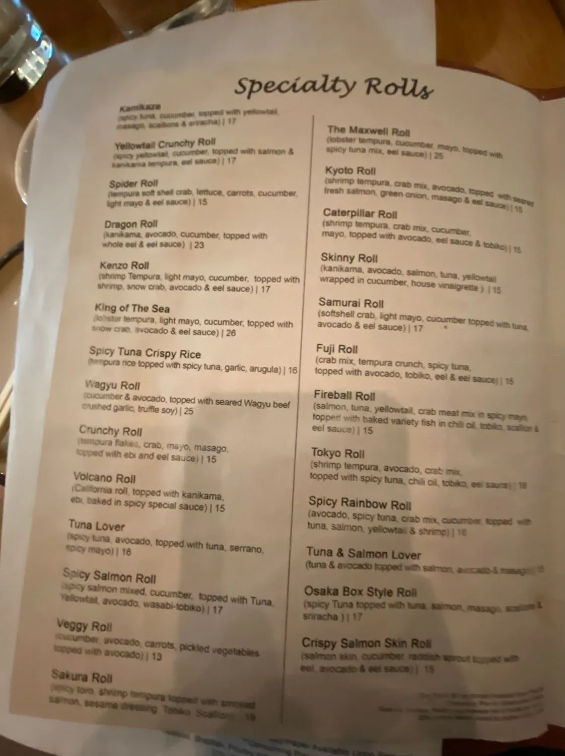 Menu 6