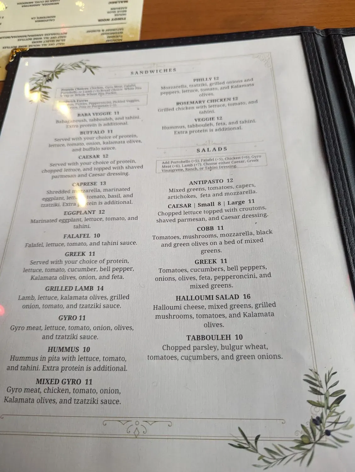 Menu 5