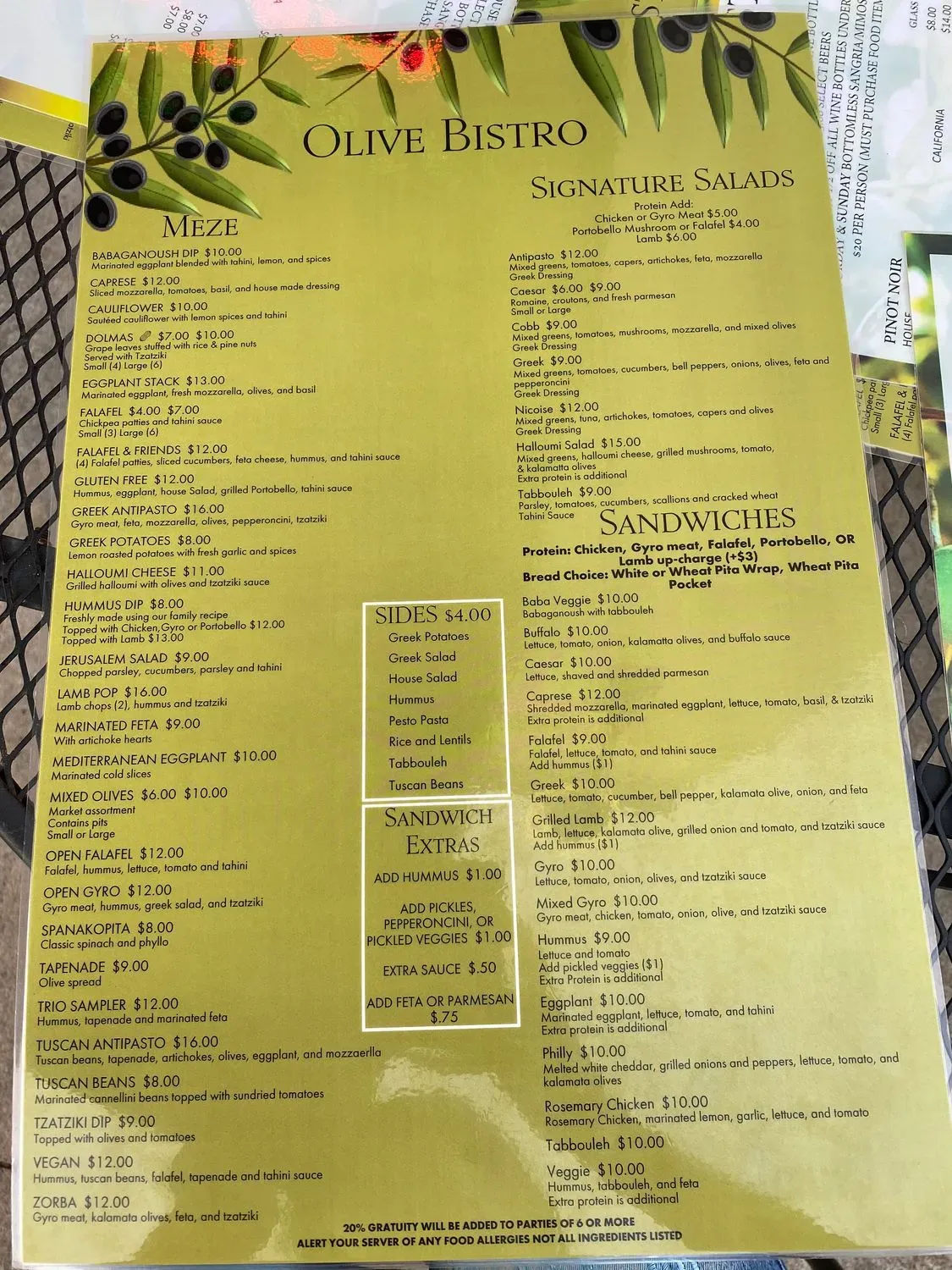 Menu 2