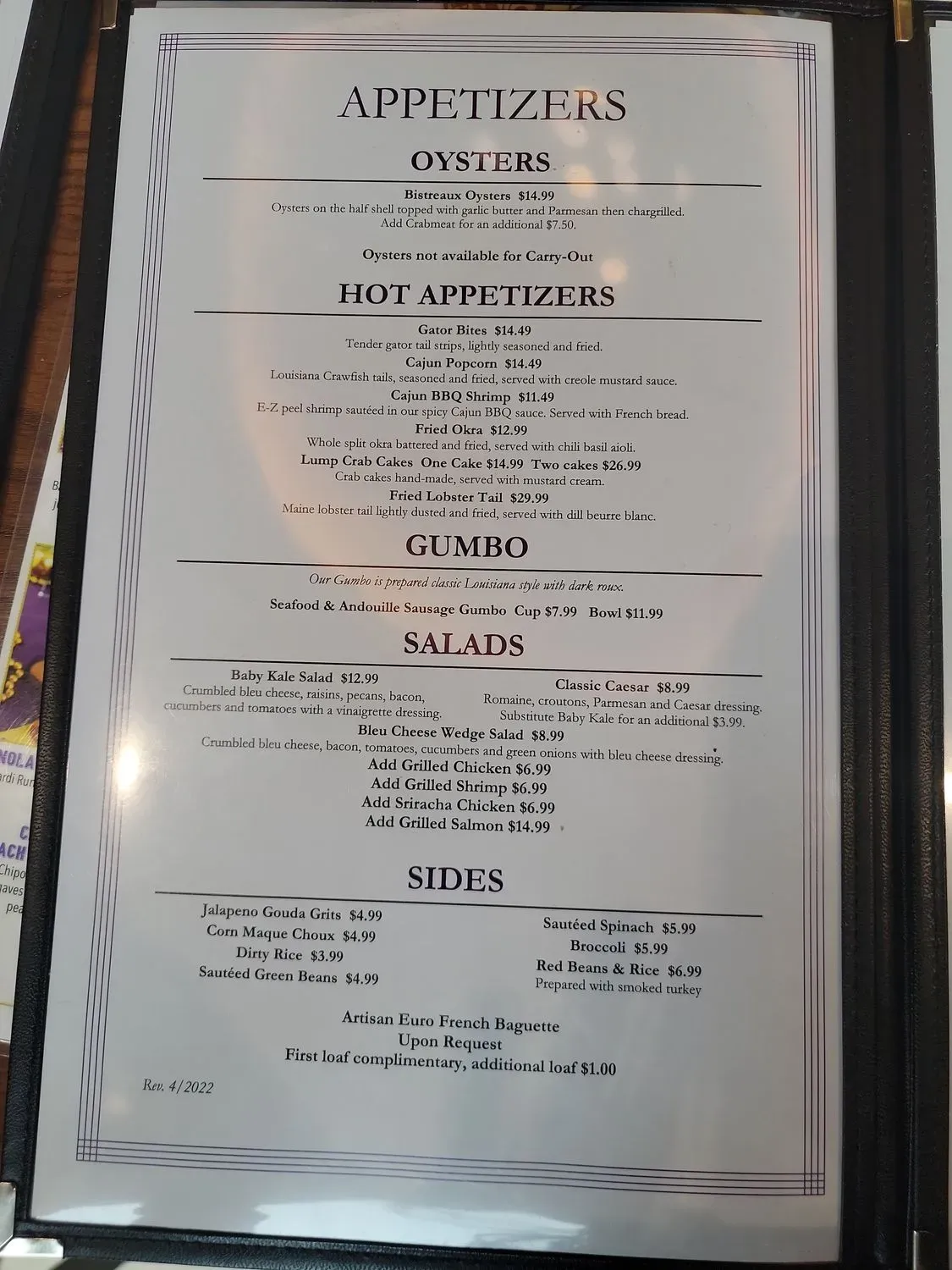 Menu 4