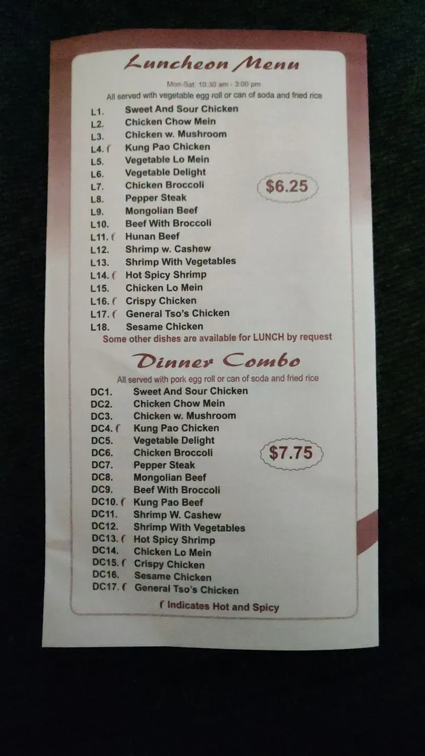 Menu 4