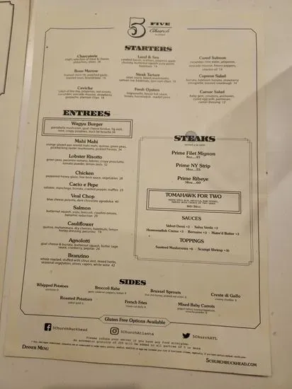 Menu 5