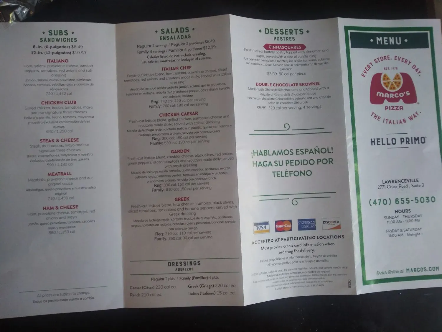 Menu 3