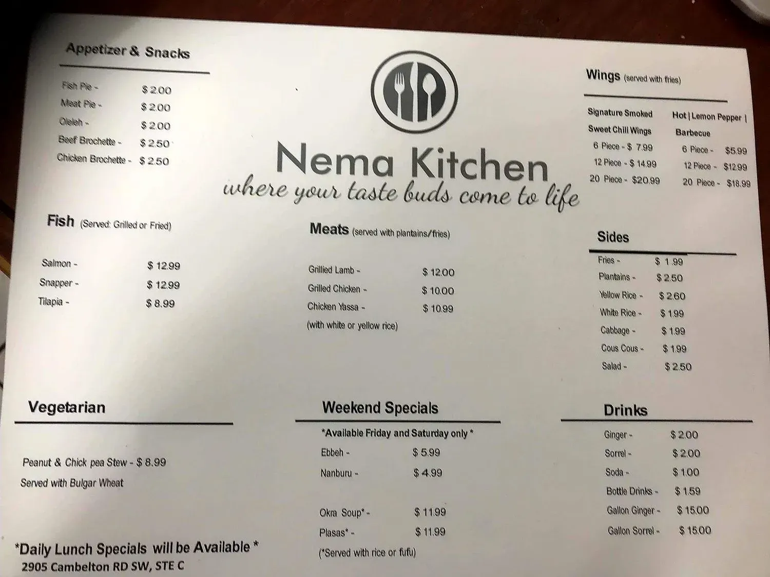 Menu 4