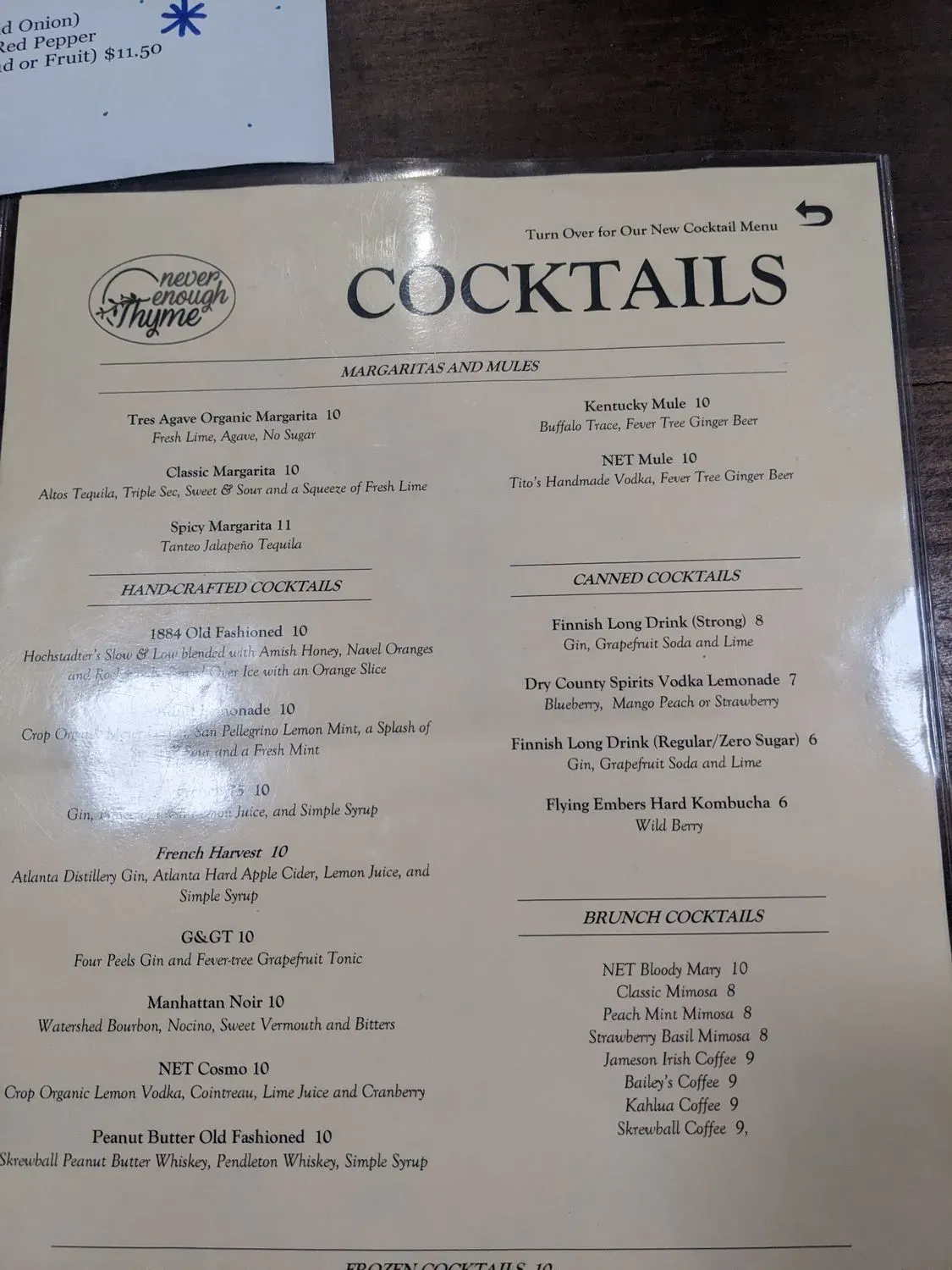 Menu 5