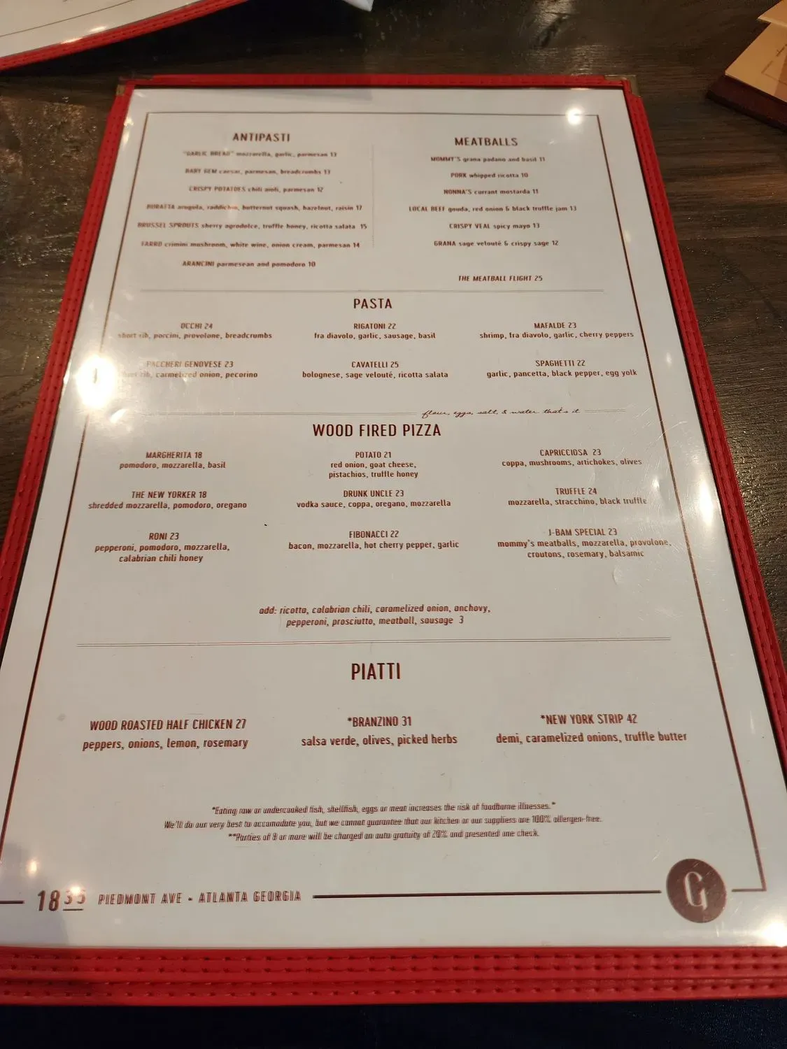 Menu 5