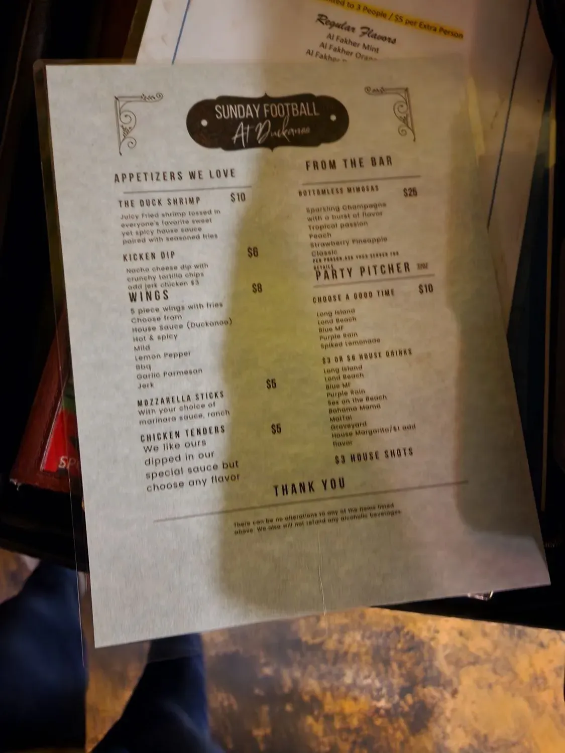 Menu 5