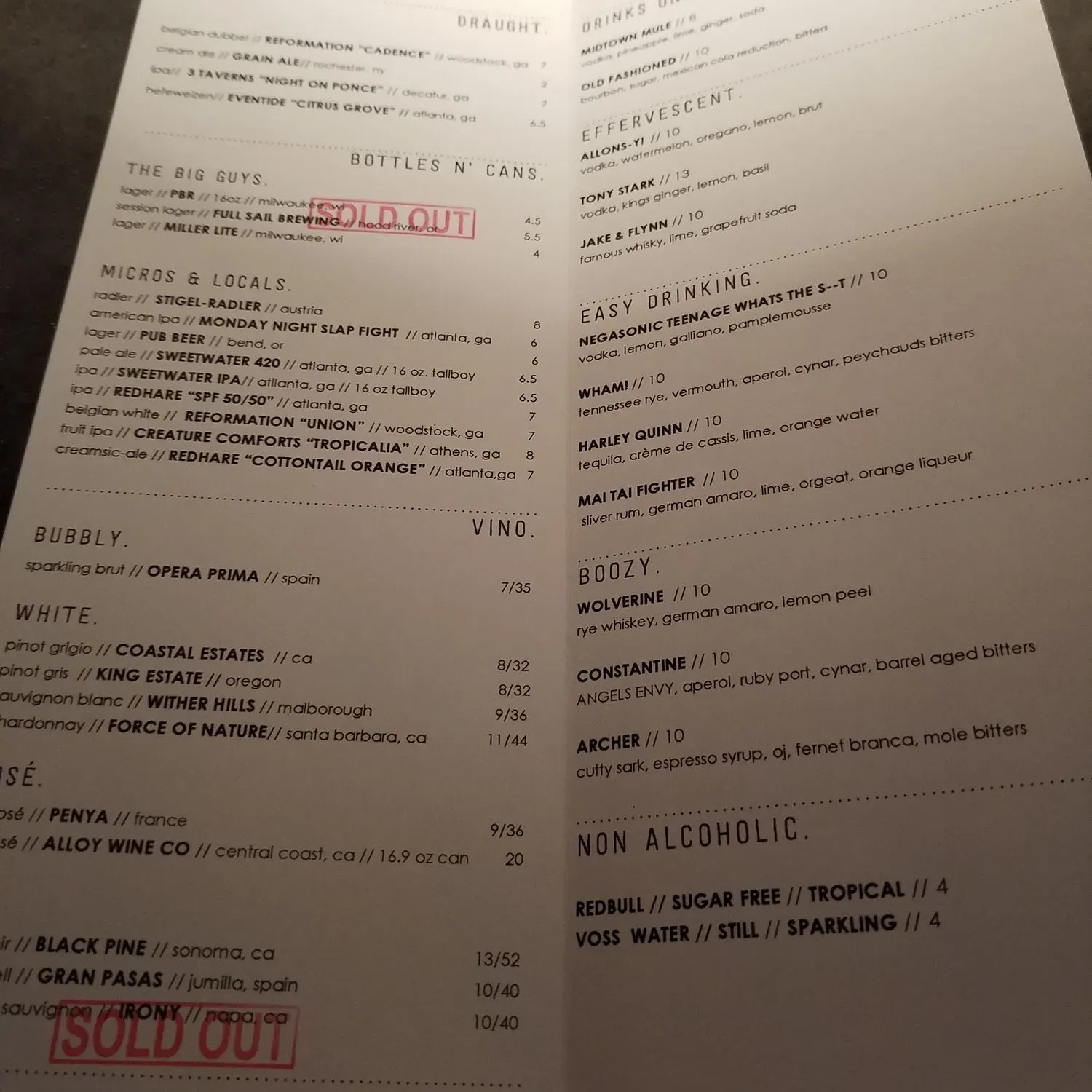 Menu 1