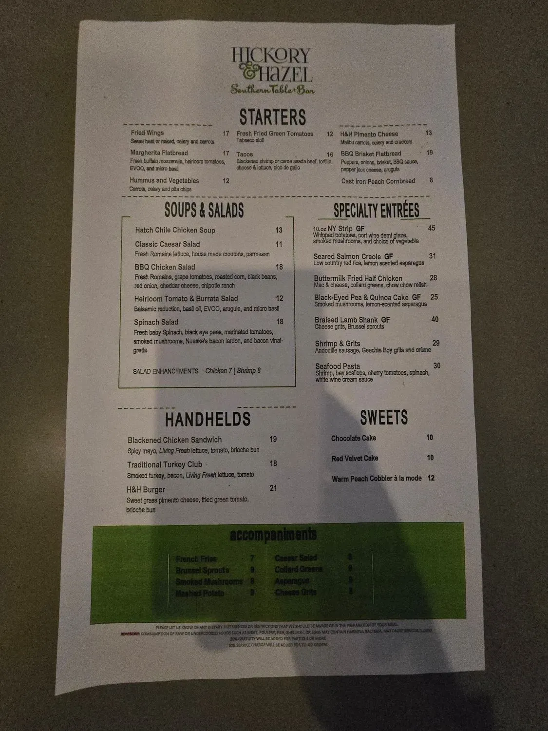 Menu 5