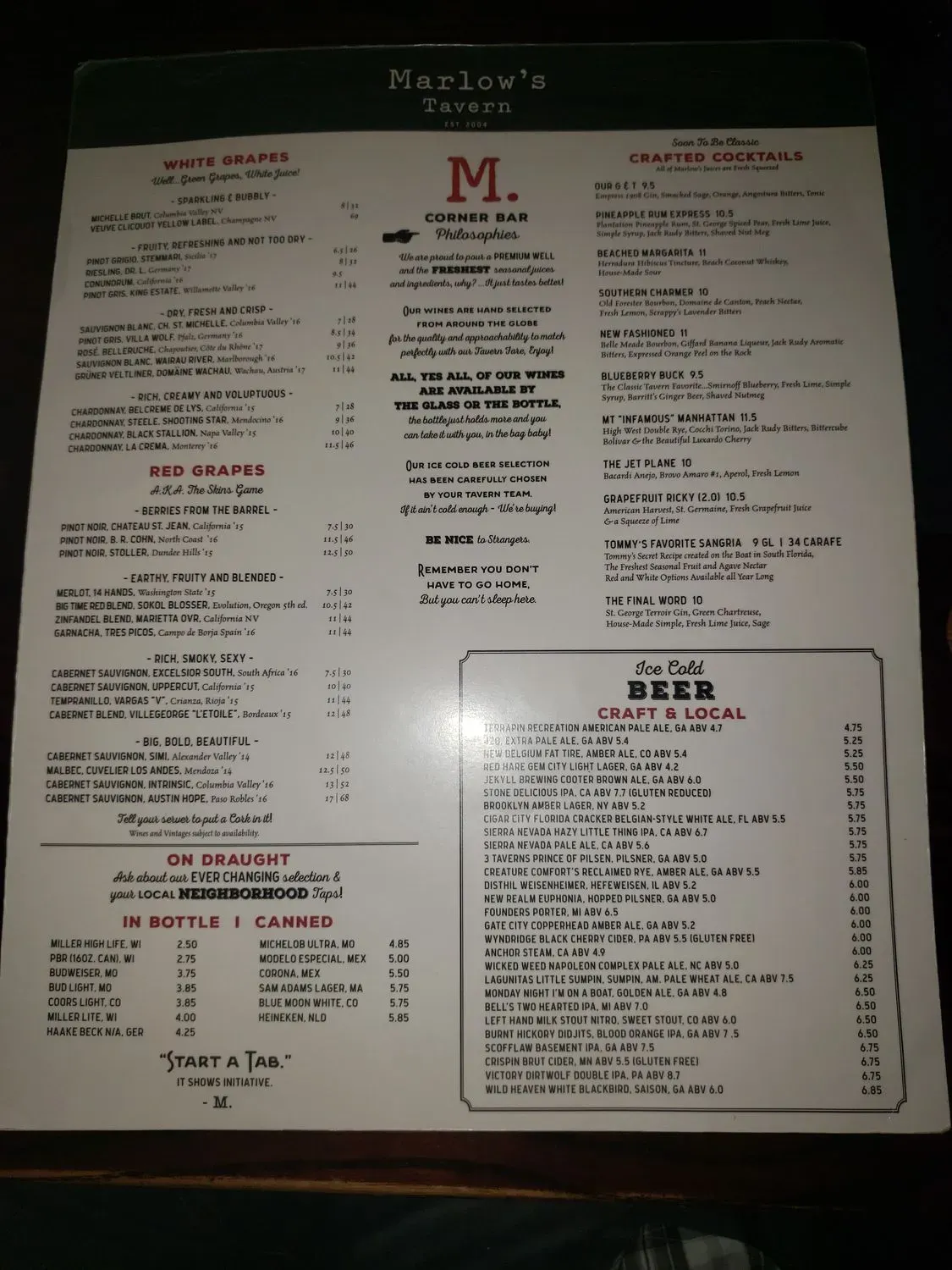 Menu 5