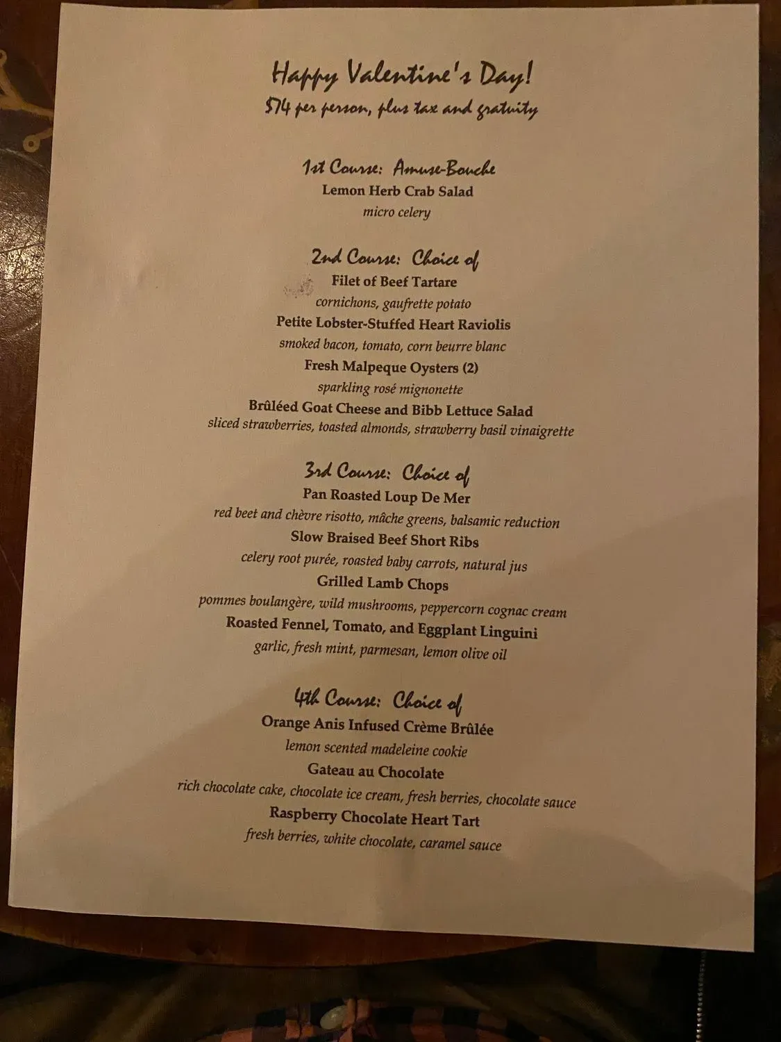 Menu 5