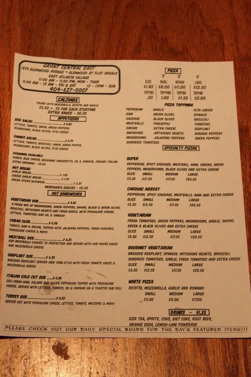 Menu 4