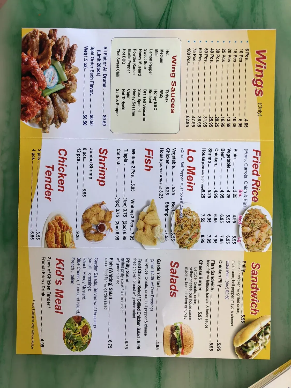 Menu 2