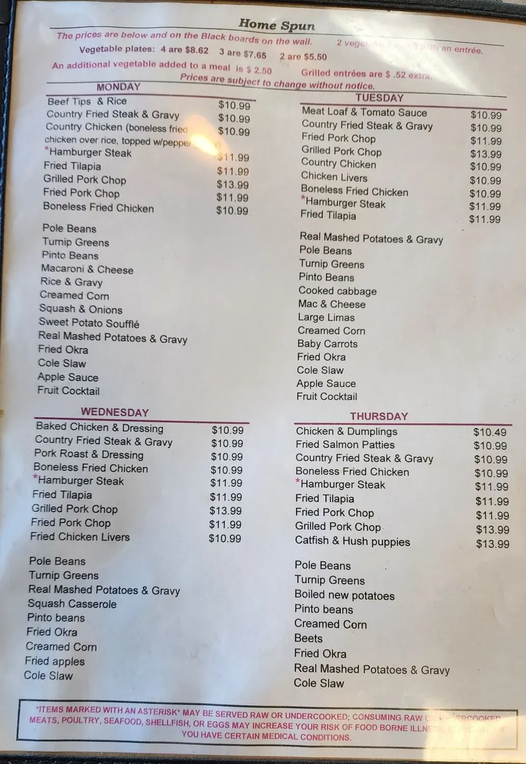 Menu 2